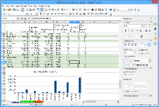 Ecrã do Apache OpenOffice Calc